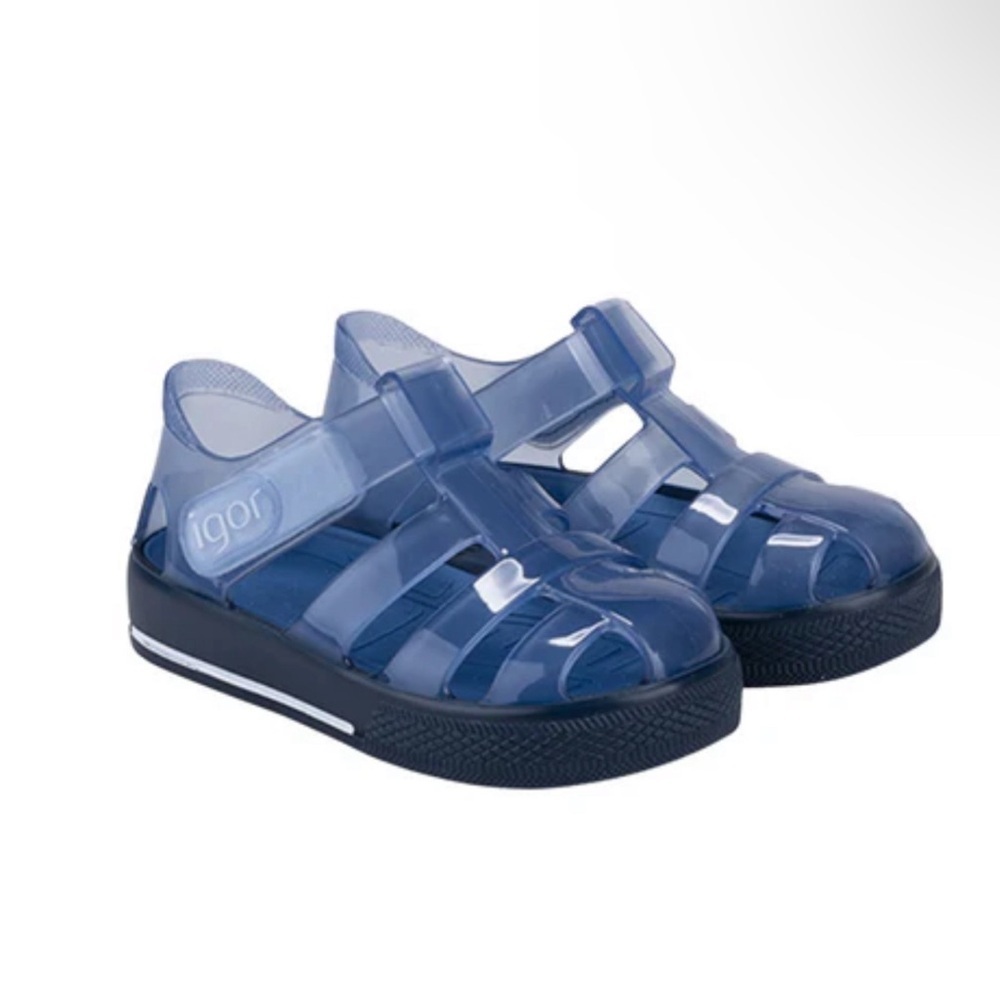 Igor Kids Navy Jelly Sandals